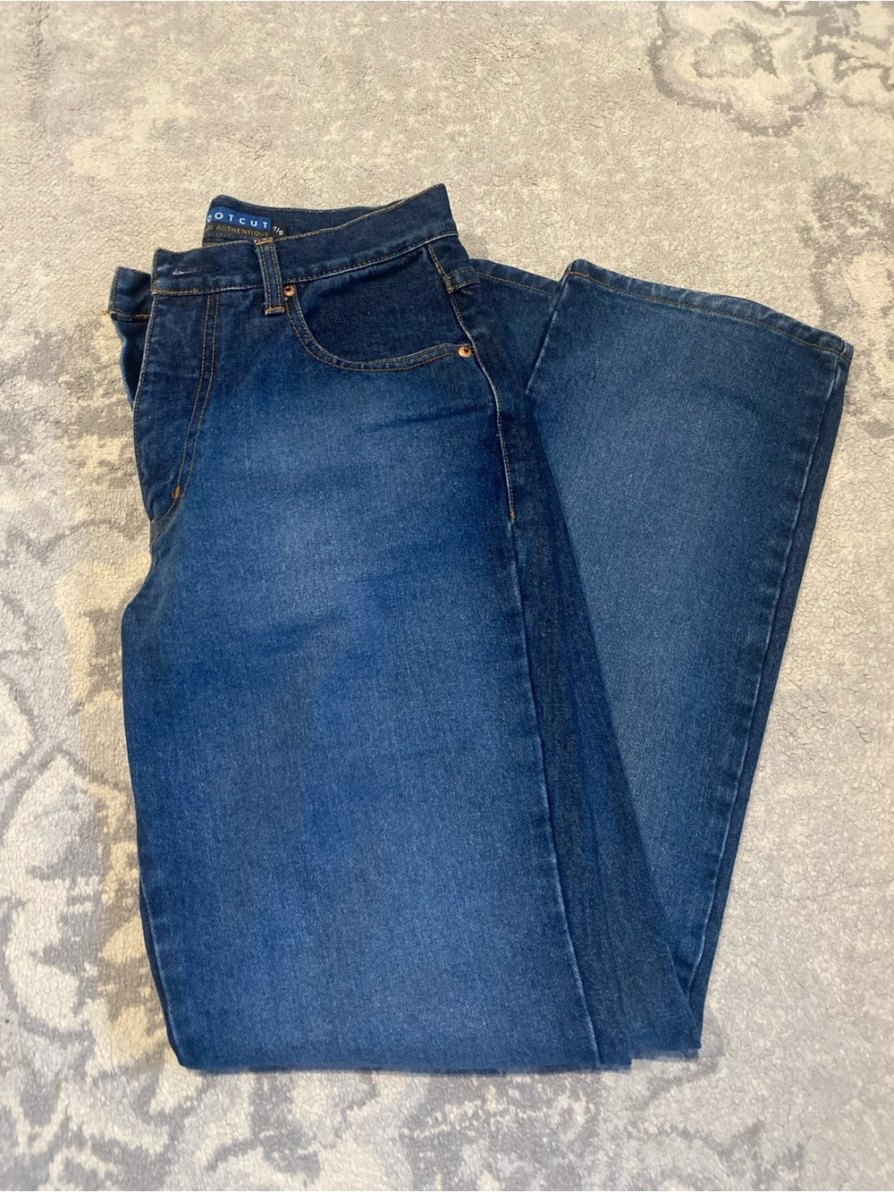 Express Bootcut Denim Dark Blue Jeans